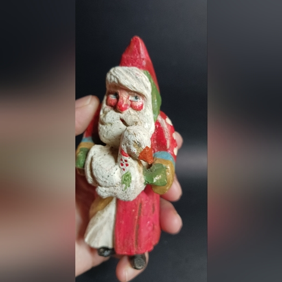 1988 House of Hatten Santa With Goose Christmas Ornament Holiday Decoration - Picture 4 of 5